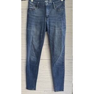 OLD NAVY ROCKSTAR SUPER SKINNY HIGH RISE DENIM JEANS WOMENS SIZE 2